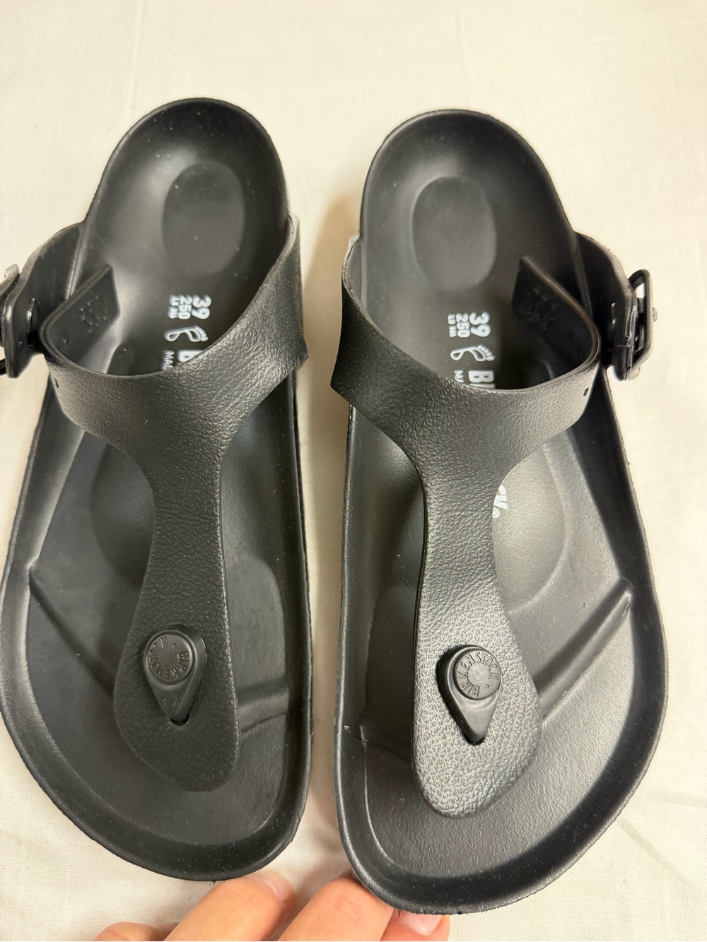 Birkenstock Black T-Strap Kids Sandals